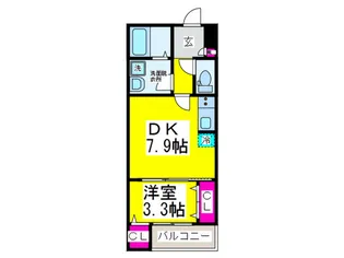 Sea Garden Rinku【1階】の間取り