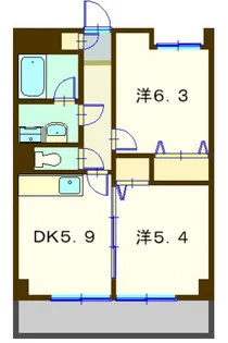 岸根公園サザンヒルズ1号館【1階】の間取り