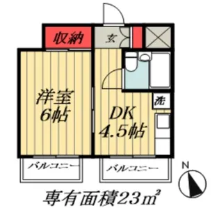 船橋プレイス【4階】の間取り