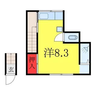 永石ハウス【2階】の間取り