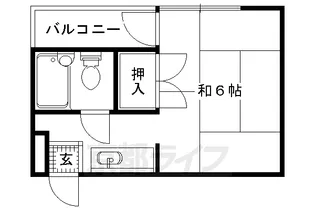 ピュアガーデン桂【2階】の間取り