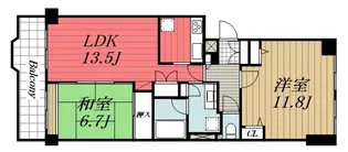 フェリス蘇我【3階】の間取り