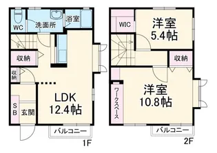 フローラ城北の間取り