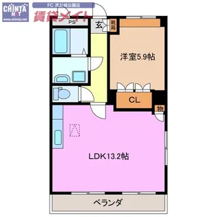 エミール【1階】の間取り