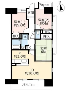 URアーバニア上前津東【4階】の間取り