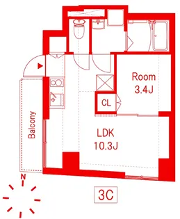 BUCKWHEAT TANAKA【5階】の間取り