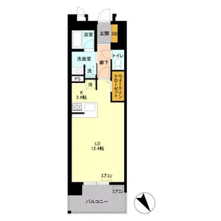 ロイヤルパークスリバーサイド【3階】の間取り