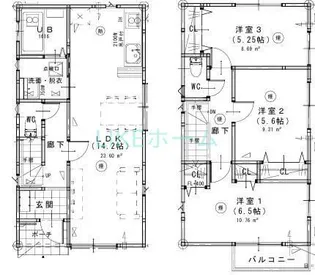 千葉県市川市曽谷2【一戸建】の間取り