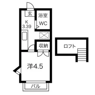 ココアハイツ【2階】の間取り