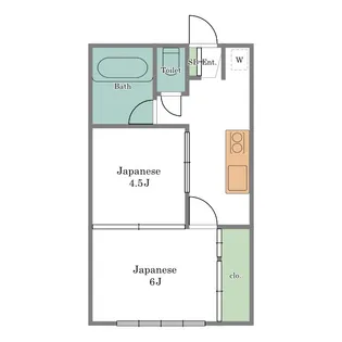 てらす深沢【1階】の間取り
