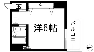 シェルプール弐番館【3階】の間取り