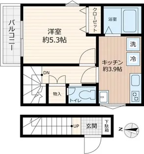 パステール・グランおゆみ野【2階】の間取り