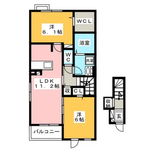 ラ フローナ II【2階】の間取り