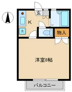 1Kの間取り画像