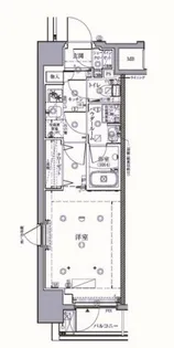 東京都中央区月島1【マンション】の間取り
