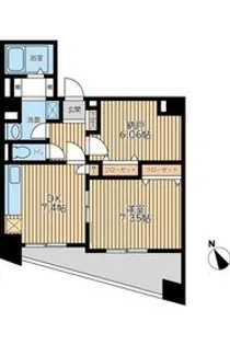 アブレスト西日暮里【7階】の間取り