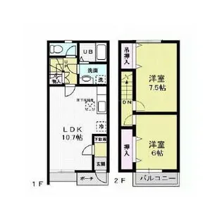 茨城県下妻市下妻丙【一戸建】の間取り