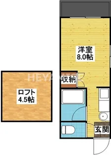 スカイコート錦【2階】の間取り