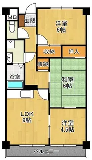 メゾン共栄【7階】の間取り