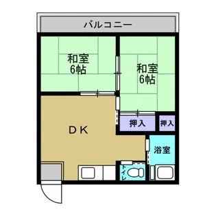 グリーンハイツ石垣【2階】の間取り