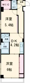 月村マンションNo.12【4階】の間取り