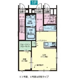 プルミエB【1階】の間取り