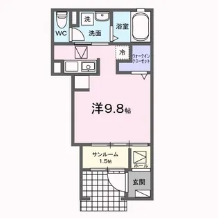 リュミエール【1階】の間取り
