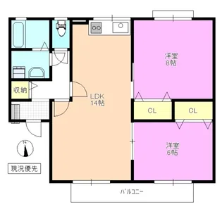 パストラル大塚C棟【1階】の間取り