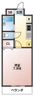 ウィング21【4階】の間取り