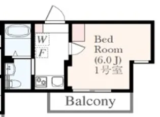 1Kの間取り画像