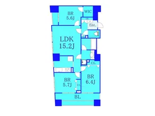 ドゥーエ横浜駅前【10階】の間取り