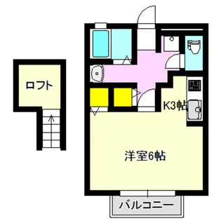 ル・シャンブル【2階】の間取り