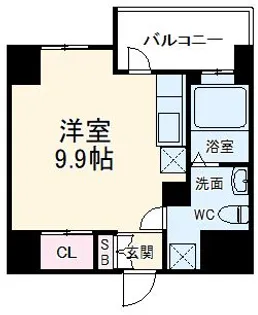 リエス千葉新宿【5階】の間取り