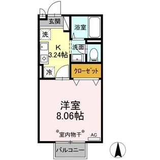 J’sパレスII【2階】の間取り