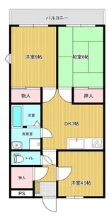 ブライト南流山【2階】の間取り