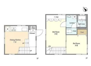 TAKANAWA CUBE East【1階】の間取り