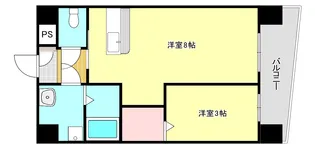 ソレイル鴨池【3階】の間取り