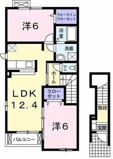 フォレストヴィラA【2階】の間取り