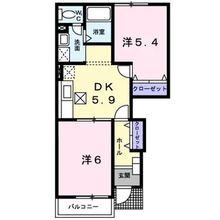ソル レヴェンテ【1階】の間取り