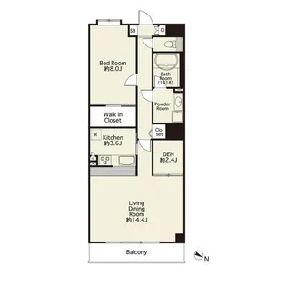 プロシード篠崎2(SPI)【4階】の間取り