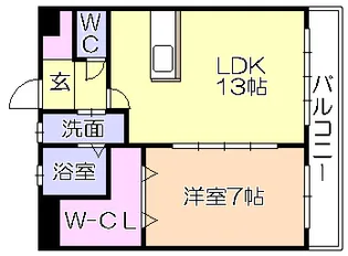 レジデンズ東櫛原【8階】の間取り
