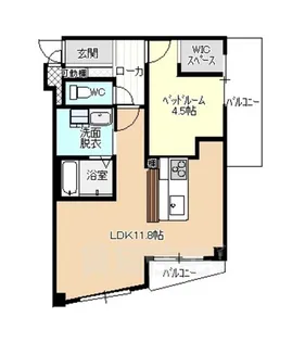 アルファ八田【3階】の間取り