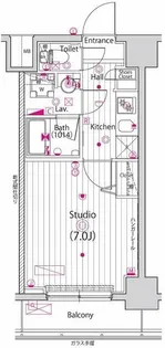 ガーラ・ステージ横濱関内【8階】の間取り