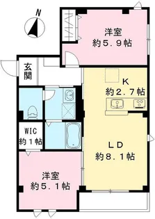 仮称エルキュール東品川【1階】の間取り