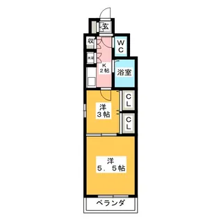 第2石井ビル【6階】の間取り