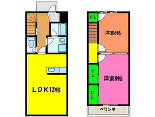 大阪府泉佐野市笠松2【一戸建】の間取り