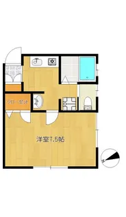 YKクラウン【1階】の間取り