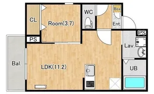 ジーメゾン伊勢原カエルム【2階】の間取り