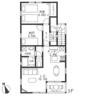 GAビル【3階】の間取り