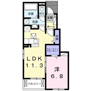 ユーミー【1階】の間取り